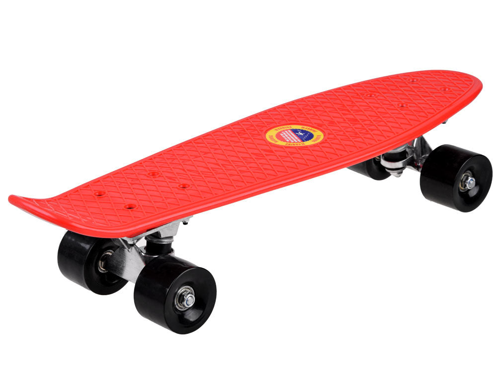 Ozbozz Plastic Skateboard 17X5 Inch - Red