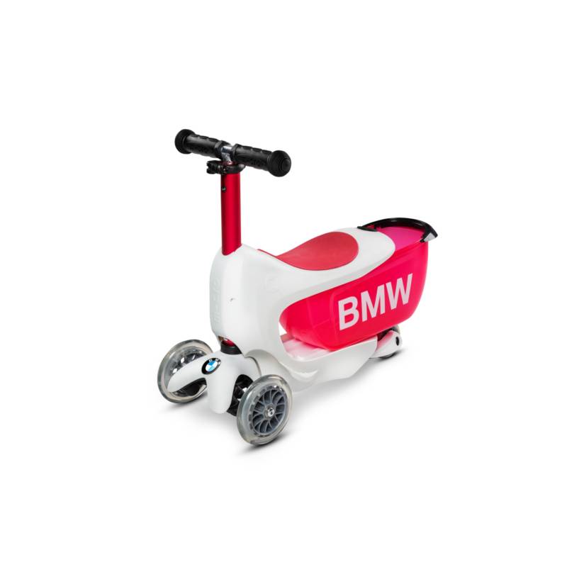 BMW Scooter White/Raspberry Red